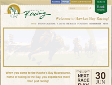 Tablet Screenshot of hawkesbayracing.co.nz